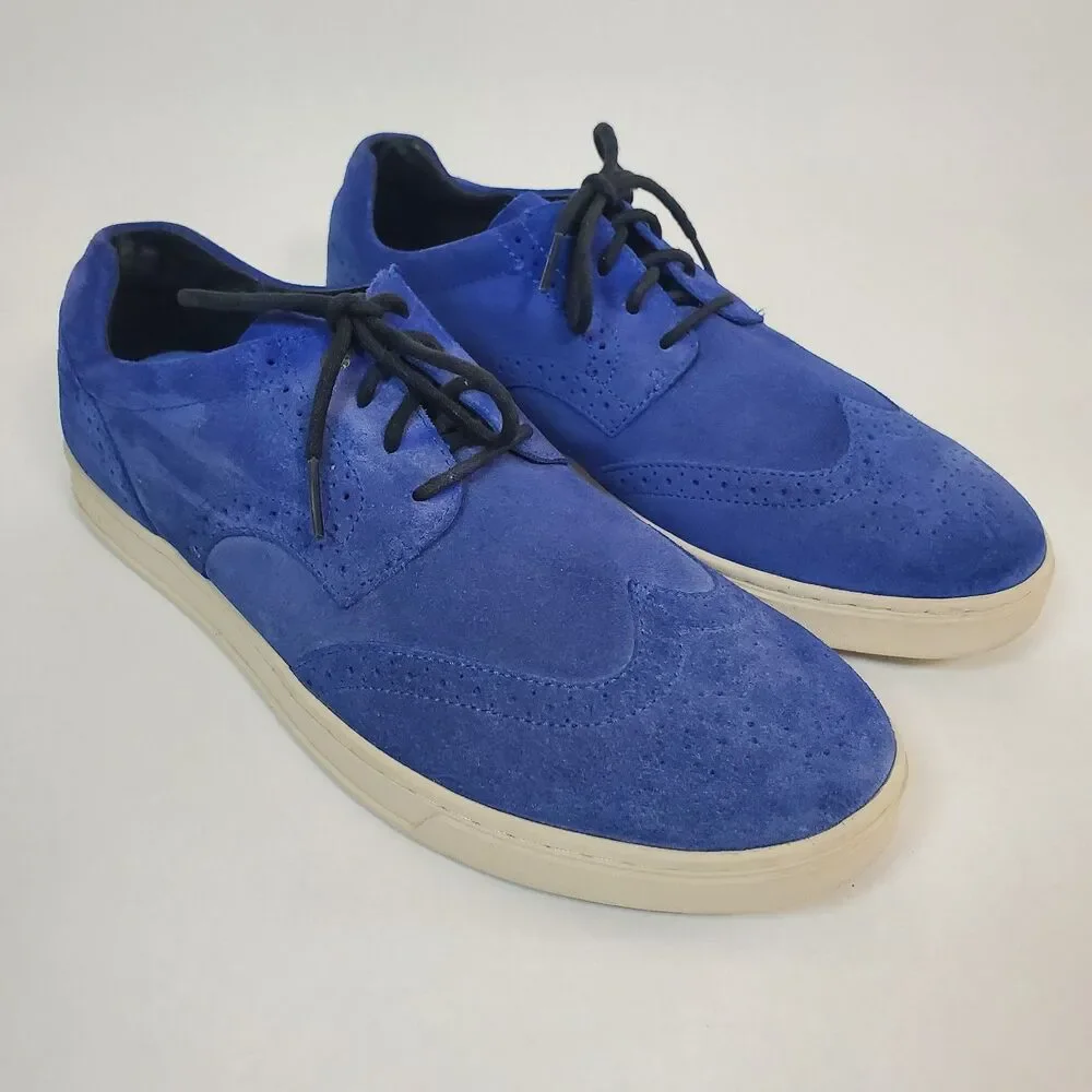 Diesel Prime Time Men’s Royal Blue Suede Sneakers Casual Shoes Size 11